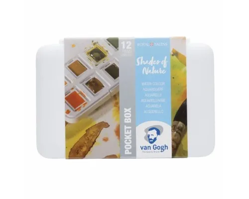 Акварельні фарби Royal Talens Van Gogh Pocket box Muted Colours 12 кольорів з пензликом (8712079422837)