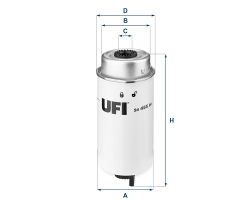 Фільтр паливний UFI 24.455.00