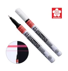 Маркер Sakura Pen-Touch Червоний, флуоресцентний, тонкий (EXTRA FINE) 0.7мм (084511322677)