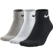 Шкарпетки Nike U NK V CUSH ANKLE-3PR VALUE SX4926-901 38-42 3 пари Чорний/Білий/Сірий (887232701130)