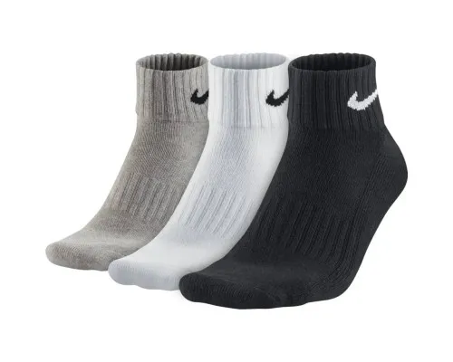 Шкарпетки Nike U NK V CUSH ANKLE-3PR VALUE SX4926-901 38-42 3 пари Чорний/Білий/Сірий (887232701130)
