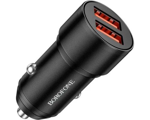 Зарядное устройство BOROFONE BZ19 2 x USB Black (BZ19B)