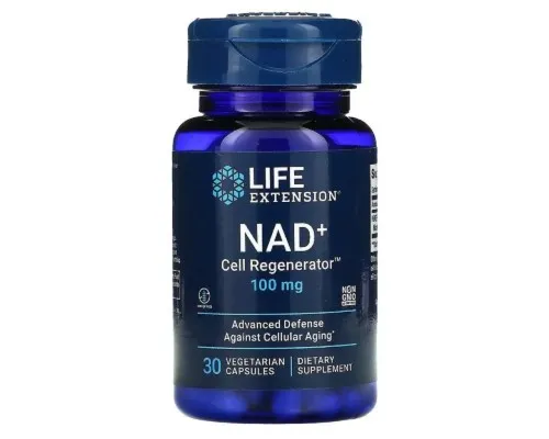 Вітамінно-мінеральний комплекс Life Extension Регенератор клітин NAD+ 100 мг, NAD+ Cell Regenerator, 30 вегетаріанс (LEX-19043)