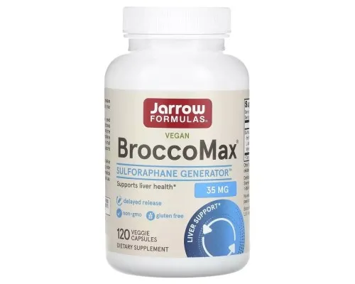 Витаминно-минеральный комплекс Jarrow Formulas Экстракт семян брокколи, 35 мг, Vegan BroccoMax, 120 вегетарианс (JRW-20211)