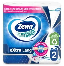 Бумажные полотенца Zewa Wisch & Weg Extra Lang 2 слоя 2 рулона (7322540833300/7322540973174)