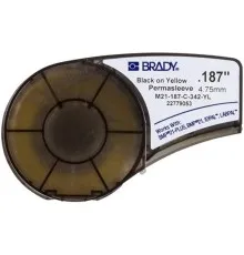 Этикетка Brady термоусадочная трубка, 1.57 - 3.81 мм, Black on Yellow (M21-187-C-342-YL)