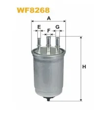 Фільтр паливний Wixfiltron WF8268