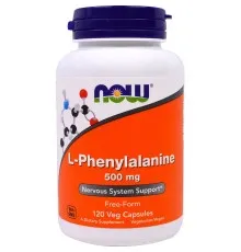 Витамин Now Foods L-Фенилаланин, L-Phenylalanine, 500мг, 120 капсул (NOW-00132)