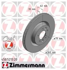 Тормозной диск ZIMMERMANN 450.5213.20