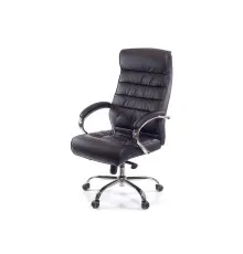 Офісне крісло Аклас Каміль CH MB Чорне (натуральна шкіра) (10001243)