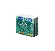 Серветки косметичні Grite Blossom Mint 3 шари 10 шт х 4 пачки (4770023349146)