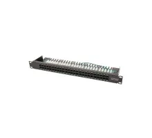 Патч-панель 19" телефонна 1U, 50xRJ-45, Cat.3, DUAL type Voltronic (PPU50-1U)