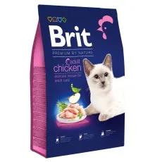 Сухий корм для кішок Brit Premium by Nature Cat Adult Chicken 8 кг (8595602553204)