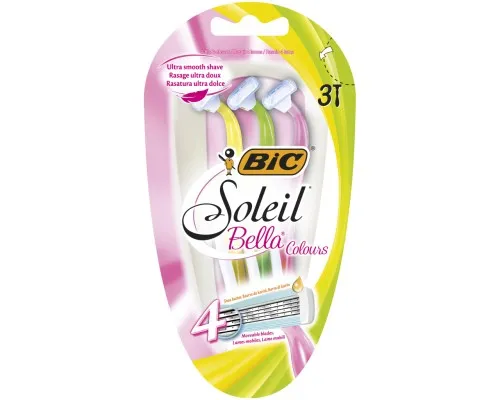 Бритва Bic Soleil Bella Colours 3 шт. (3086123468283)