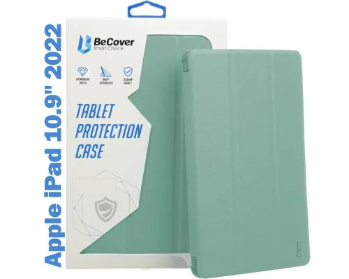 Чохол до планшета BeCover Tri Fold Soft TPU mount Apple Pencil Apple iPad 10.9 2022 Dark Green (708460)