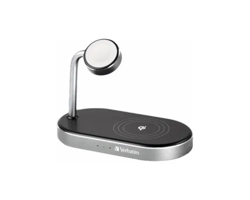 Зарядний пристрій Verbatim 3in1 Apple Watch and iPhone Charging Stand (49556)