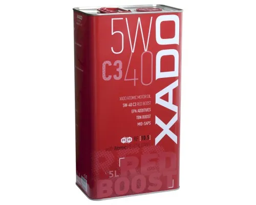 Моторна олива Xado 5W-40 C3 Red Boost 5 л (XA 26322)