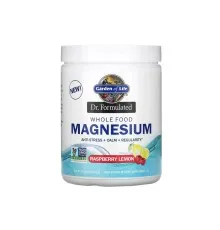 Минералы Garden of Life Магний Цельнопищевой, вкус малины и лимона, Whole Food Magnesium (GOL-12280)