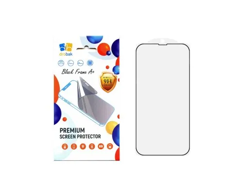 Скло захисне Drobak Apple iPhone 15 Pro Black Frame A+ (292902)