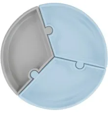 Тарелка детская MinikOiOi Puzzle секционная Mineral Blue / Powder Grey (101050059)