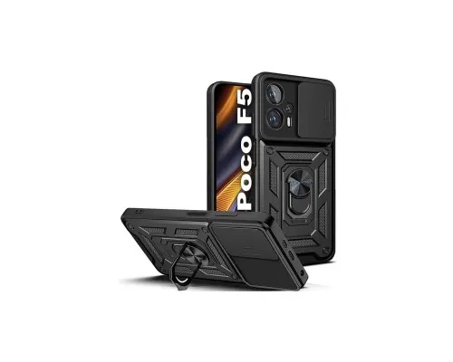 Чохол до мобільного телефона BeCover Military Poco F5 Black (709996)