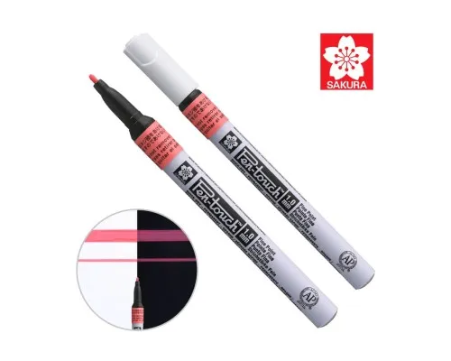 Маркер Sakura Pen-Touch Червоний, флуоресцентний, тонкий (FINE) 1мм (084511322721)
