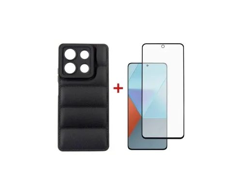 Чохол до мобільного телефона Dengos Kit for Xiaomi Redmi Note 13 5G case + glass (Black) (DG-KM-58)