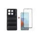 Чехол для мобильного телефона Dengos Kit for Xiaomi Redmi Note 13 5G case + glass (Black) (DG-KM-58)