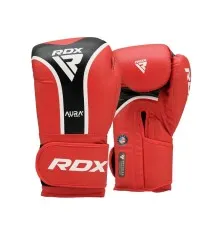 Боксерські рукавички RDX Aura Plus T-17 Red/Black 12 унцій (BGR-T17RB-12OZ+)