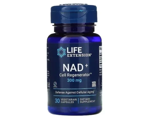 Вітамінно-мінеральний комплекс Life Extension Регенератор клітин NAD+ 300 мг, NAD+ Cell Regenerator, 30 вегетаріанс (LEX-23443)