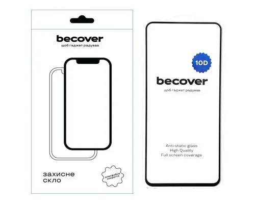 Скло захисне BeCover Infinix Smart 8 Plus (X6526) 10D Black (712330)