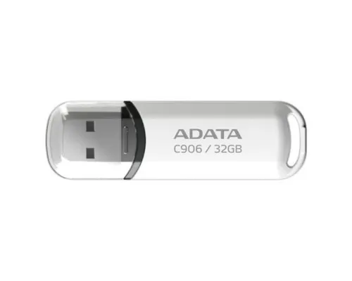 USB флеш накопичувач ADATA 32GB C906 White USB 2.0 (AC906-32G-RWH)