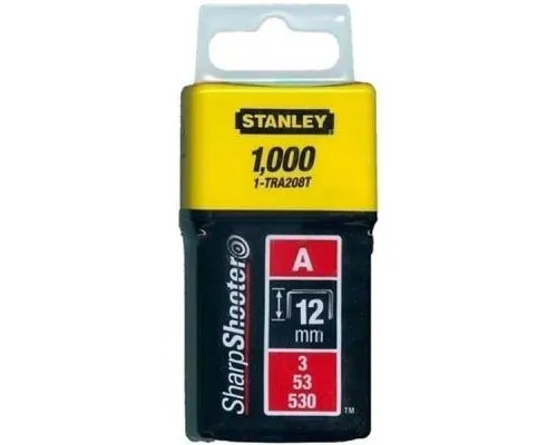 Скобы Stanley Light Duty тип а, 12мм, 1000шт (1-TRA208T)