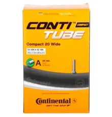 Велосипедна камера Continental Compact 20"x1.9-2.5 wide 50-406 / 62-451 RE AV34mm (181271)