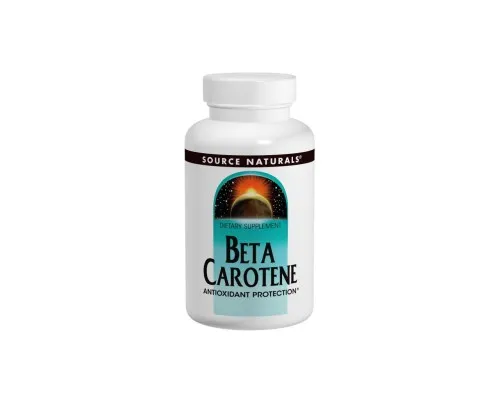 Витамин Source Naturals Бета Каротин (Витамин А) 25000IU, 100 желатиновых капсул (SN0403)