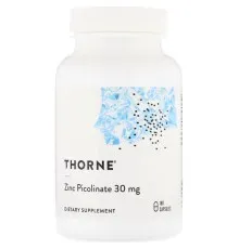Мінерали Thorne Research Цинк Пиколинат, Zinc Picolinate, 30 mg, 180 капсул (THR-22102)
