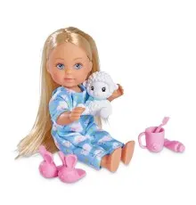 Кукла Simba Эви Вечерняя сказка в пижаме с игрушкой (5733406)