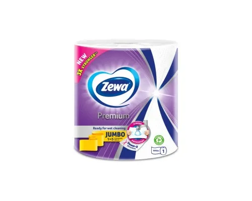 Бумажные полотенца Zewa Jumbo Premium 3 слоя 1 рулон 230 отрывов (7322541192017)