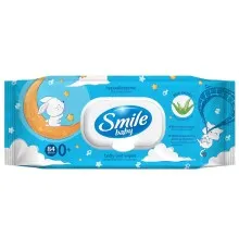 Детские влажные салфетки Smile baby Экстракт алоэ с клапаном 84 шт. (42107450)