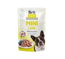 Вологий корм для собак Brit Care Mini pouch 85 г (філе ягняти в соусі) (8595602534401)