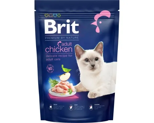 Сухий корм для кішок Brit Premium by Nature Cat Adult Chicken 800 г (8595602553044)