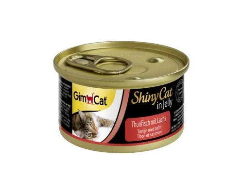 Консервы для кошек GimCat Shiny Cat с тунцем и лососем 70 г (4002064414195)