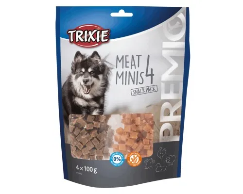 Ласощі для собак Trixie PREMIO 4 Meat Minis (курка, качка, яловичина, баранина) 4х10 (4011905318523)