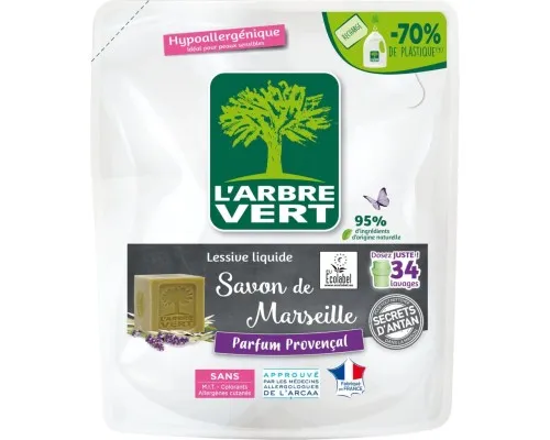 Гель для прання LArbre Vert Марсельське мило запасний блок 1.53 л (3450601046513)