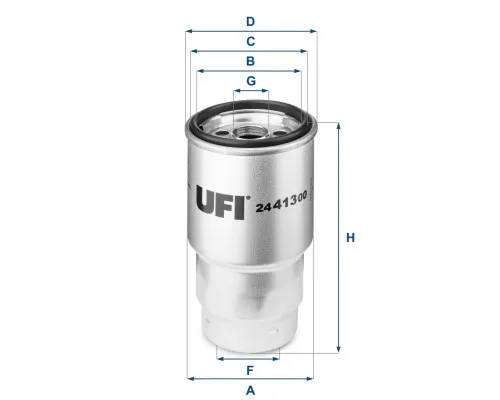 Фільтр паливний UFI 24.413.00