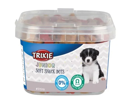 Ласощі для собак Trixie Junior Soft Snack Dots з кальцієм 140 г (4011905315195)