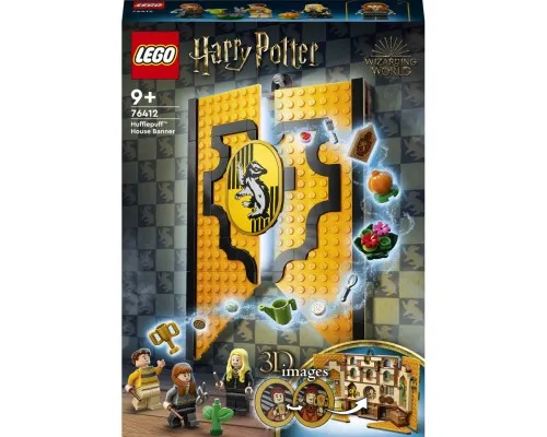 Конструктор LEGO Harry Potter Флаг общежития Гафелпаф 313 деталей (76412)