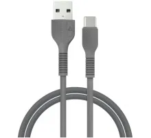 Дата кабель USB 2.0 AM to Type-C 1.2m AL-CBCOLOR-T1BK Black ACCLAB (1283126518232)