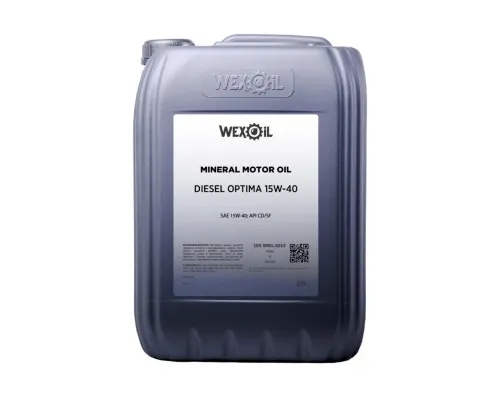 Моторна олива WEXOIL Diesel Optima 15w40 20л (WEXOIL_62728)