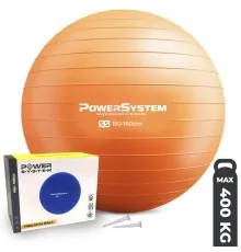 М'яч для фітнесу Power System PS-4011 Pro Gymball 55 см Orange (PS-4011_55cm_Orange)